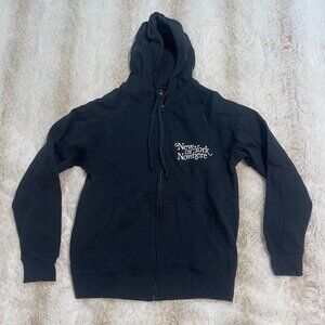 New York or Nowhere Black Zip Hoodie XS DISCONTINUED